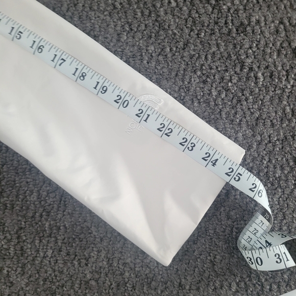 Thr North face women's long coat size XS rain lightweight jacket white, no hood - Picture 14 of 16